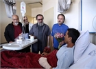 عیادت سینمایی  از هموطنان مجروح شده در حمله اسرائیل