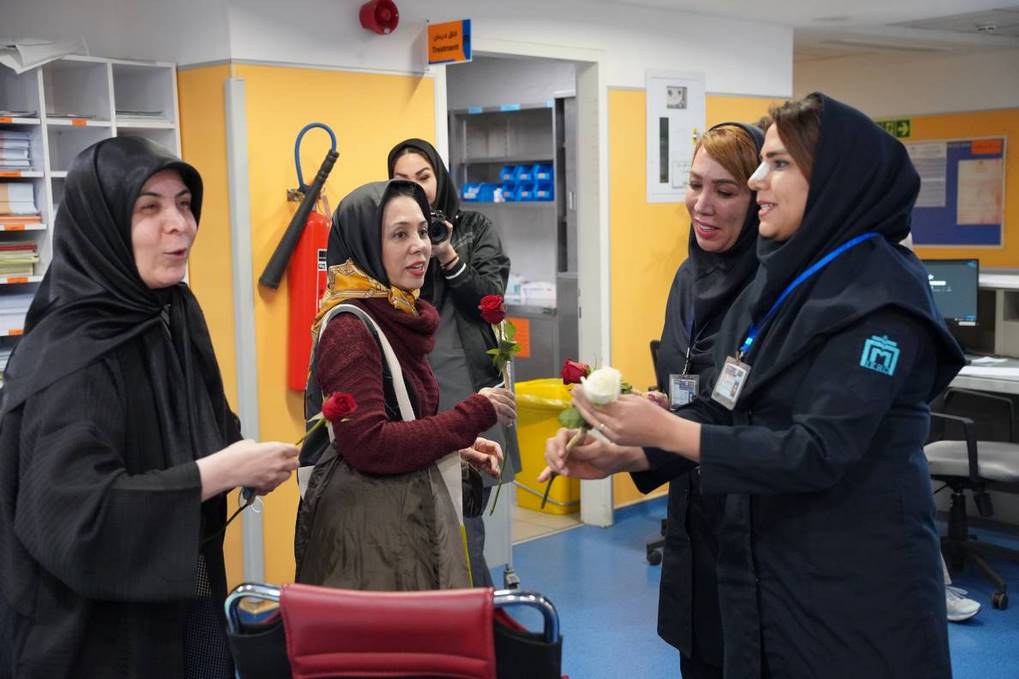 تقدیر از کادر درمان بیمارستان های امام خمینی و شریعتی