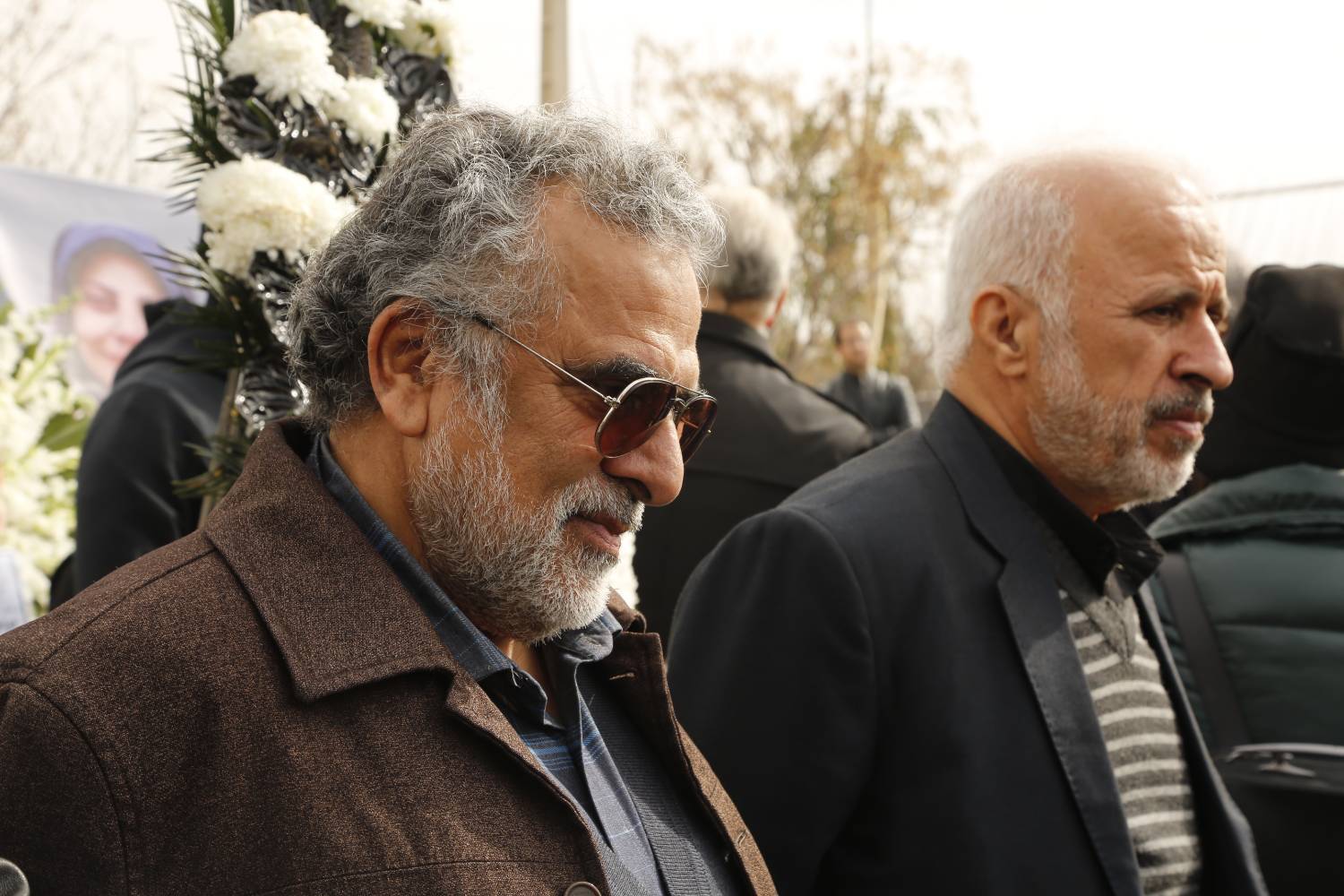 مراسم خاکسپاری زنده یاد «روح انگیز شمس»