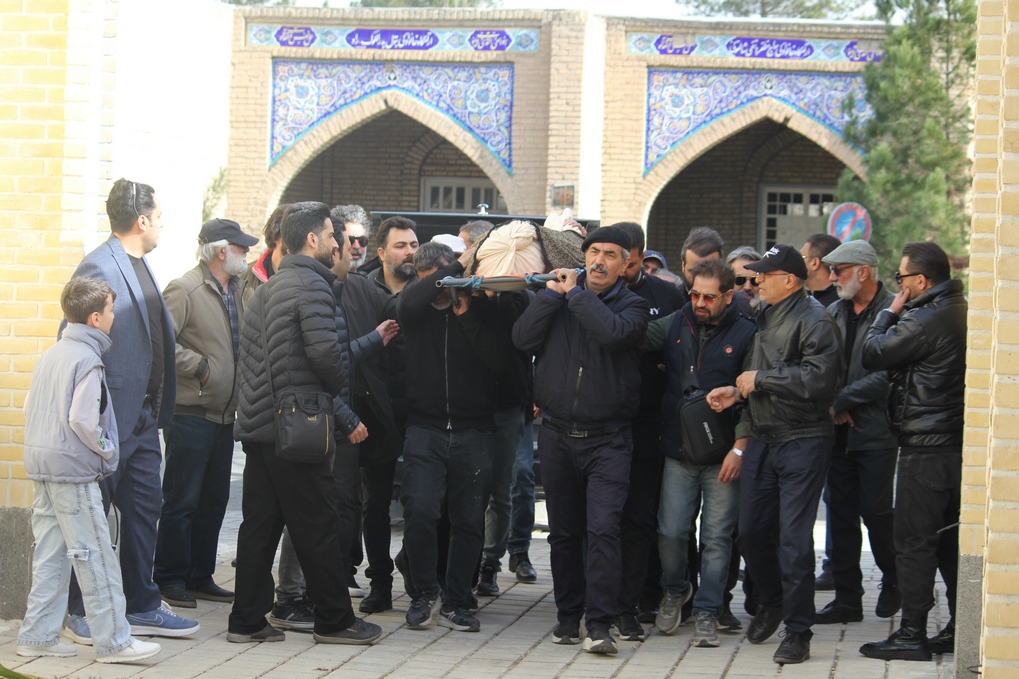 مراسم خاکسپاری زنده یاد «اسفندیار شهیدی»